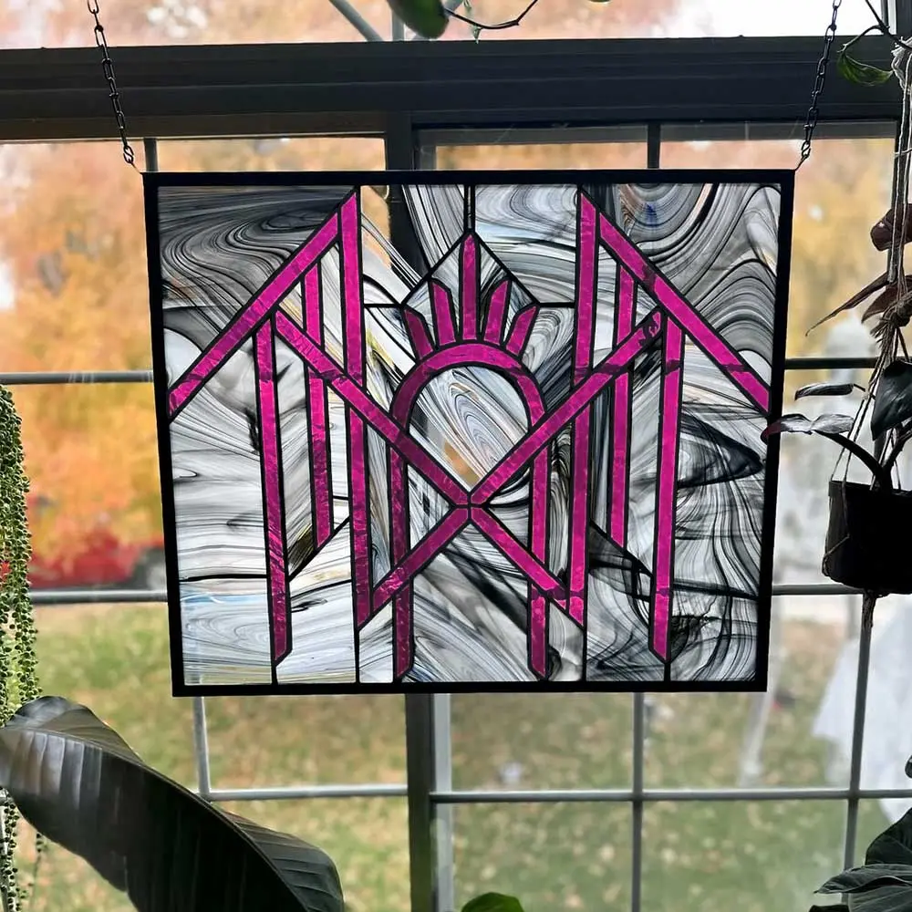 Sleep Token Offering Pink Smoke Logo Suncatcher Window Hanging Acrylic Window Decor For Home