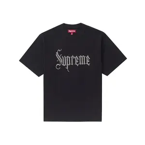 Supreme Rhinestone S/S Top Black (men) by StockX