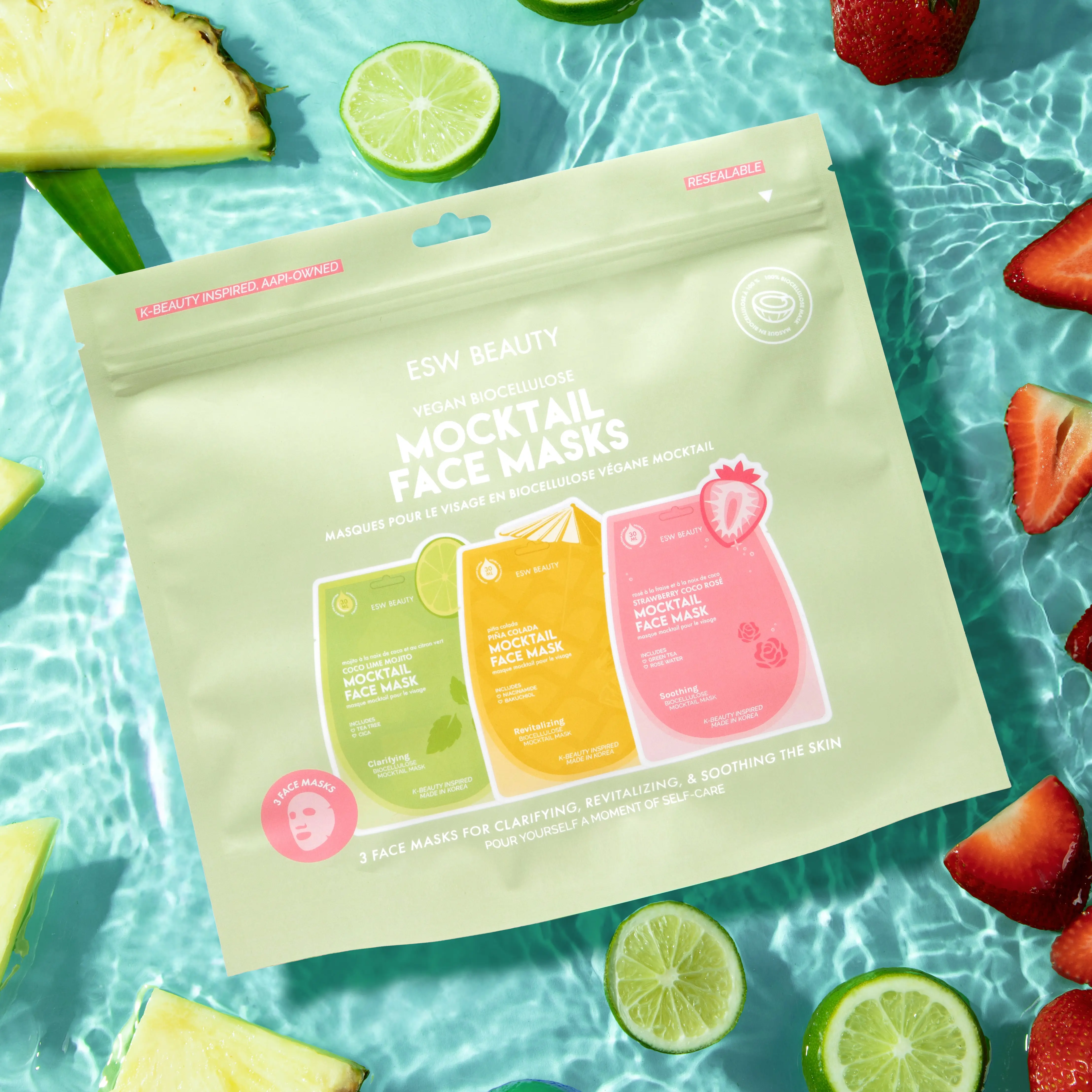 Mocktail Biocellulose Face Mask Set Mocktail Biocellulose Face Mask Set