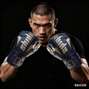 Adjustable Boxing Gloves with Shock Absorption Padding, Durable Reinforced Stitching, Ideal for Beginners and Professionals, Easy to Clean