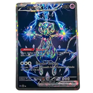 Cosmos Mew ex Stained Glass Custom Card, Bubble Holo Finish