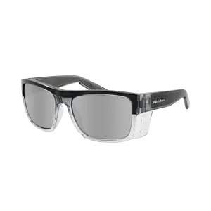 Bomber - Clutch Z87+ Polarized 2 Tone Frame / Silver Mirror Sunglasses