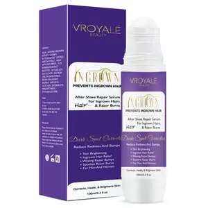 Ingrown Hair & Razor Bump Solution - 100ml Skin Care Treatment for Face, Underarms, Bikini Area, Legs & Chest - After Shave Roll On Serum To Soothe Razor Burns & Dry Itchy Skin for Men and Women Hair Removal