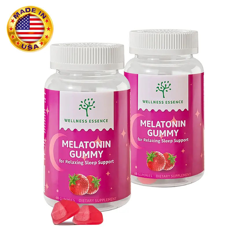 [Exp August 2026]2 Pack Sleep Gummy with Melatonin, Gelatin-Free, Gluten-Free, Vegan & Non-GMO