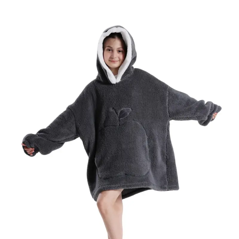Dark gray apple warm clothing