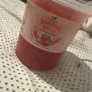 Pomegranate Boba Pearls Popping Bursting Boba, Bubble Tapioca Pearls For Bubble Tea (Pomegranate, 2 LB 1 Pack) Beverage Sweet