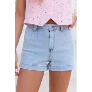 My Favorite Light Wash Denim Shorts