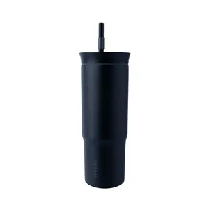 Owala 24oz Stainless Steel Straw Tumbler - Black