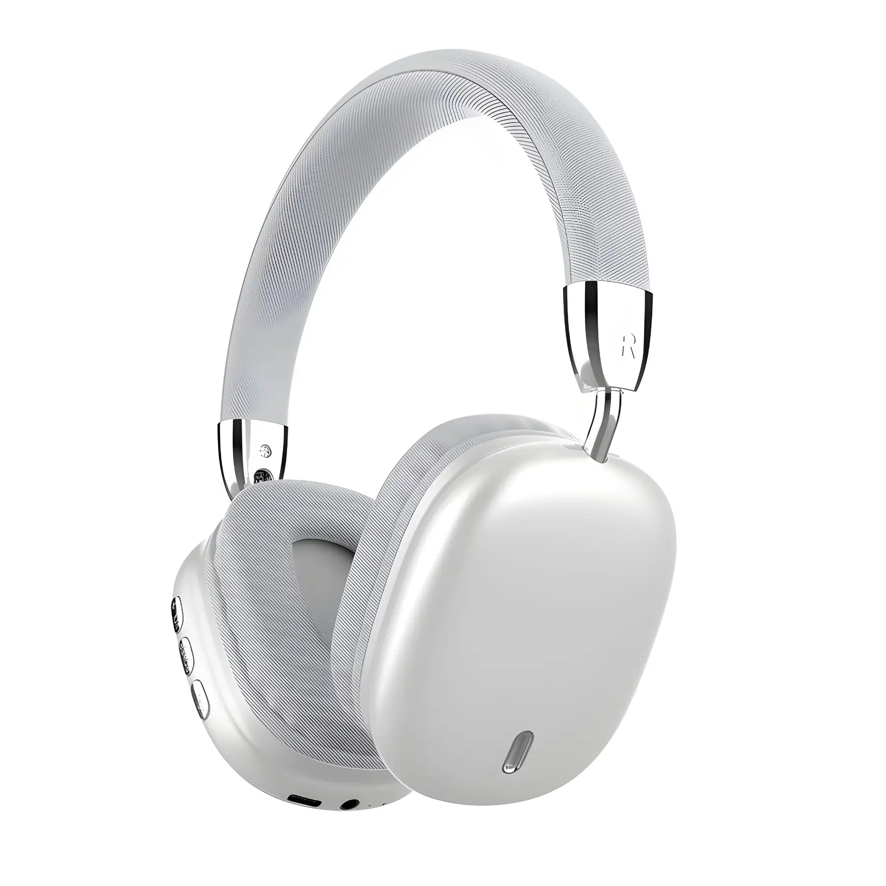 Wireless Bluetooth 5.3 Over-Ear Headphones, Lightweight Headset with HD Microphone,ANC Noise Cancelling Headphones, Foldable, Ergonomic, for Mobile/P