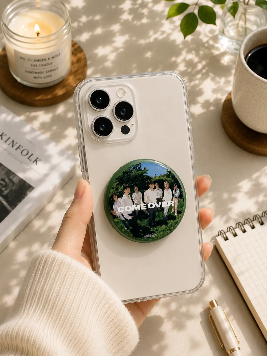 Come Over 13th Anniversary Magsafe Phone Grip, Popsocket, Gift For BFF, Gift For Her, Gift For Army, Decor Phone