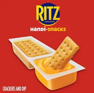 Crackers 'N Cheesy Dip Snack Packs, 10 Snack Packs