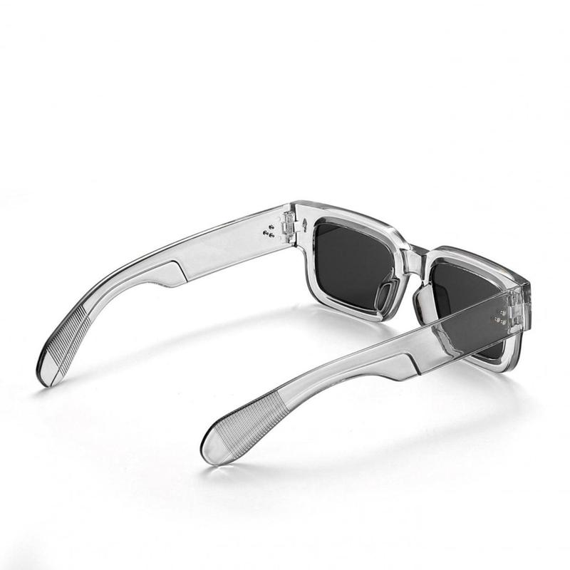 2-Pack Y2K Retro Trendy Square Sunglasses Black & Clear Frames UV400 Shield Perfect for Summer Beach Trips Travel & Streetwear Unisex Lightweight Polarized Sports