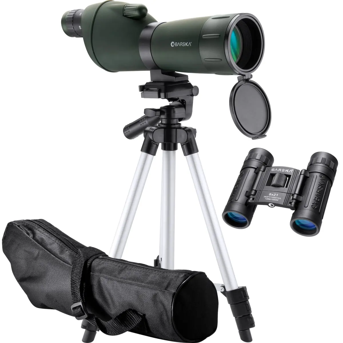 Barska CO13124 Colorado Angled Spotting Scope - 25-75x Zoom Optics, 75mm Lens, Extendable Sunshade, Fully Coated Lenses, Rugged Housing for Outdoor Observation