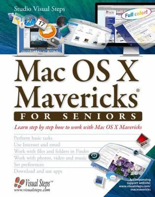 USED-Mac OS X Mavericks for Seniors: Learn Step by Step How to Work with Mac OS X Mavericks (Computer Books for Seniors series) by Studio Visual Steps (Paperback)