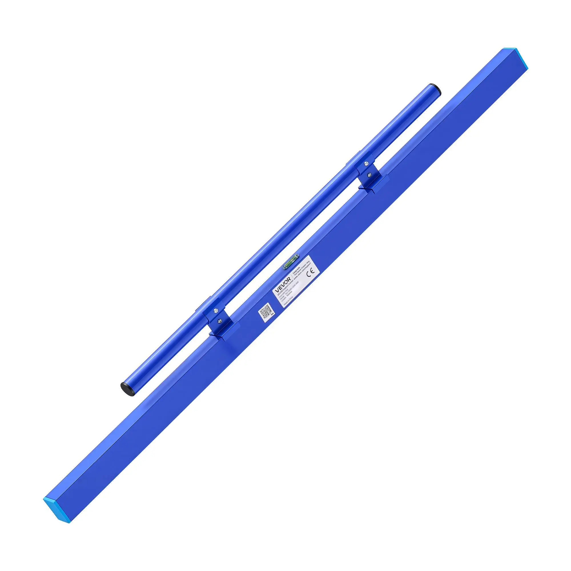 VEVOR 48" Length Aluminum Alloy Blue Manual Concrete Screed Board, Built-in Bubble Level, Powder-coated Finish, Lightweight Tool for Concrete Leveling, Garage, Walkways, Improves Surface Flatness#BackToSchool