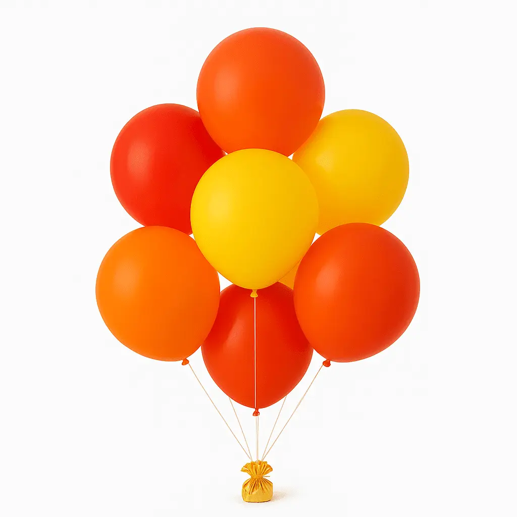 19-inch Helium Latex Balloon Bouquet, Floatable Party Decor for Celebrations, Float, Round