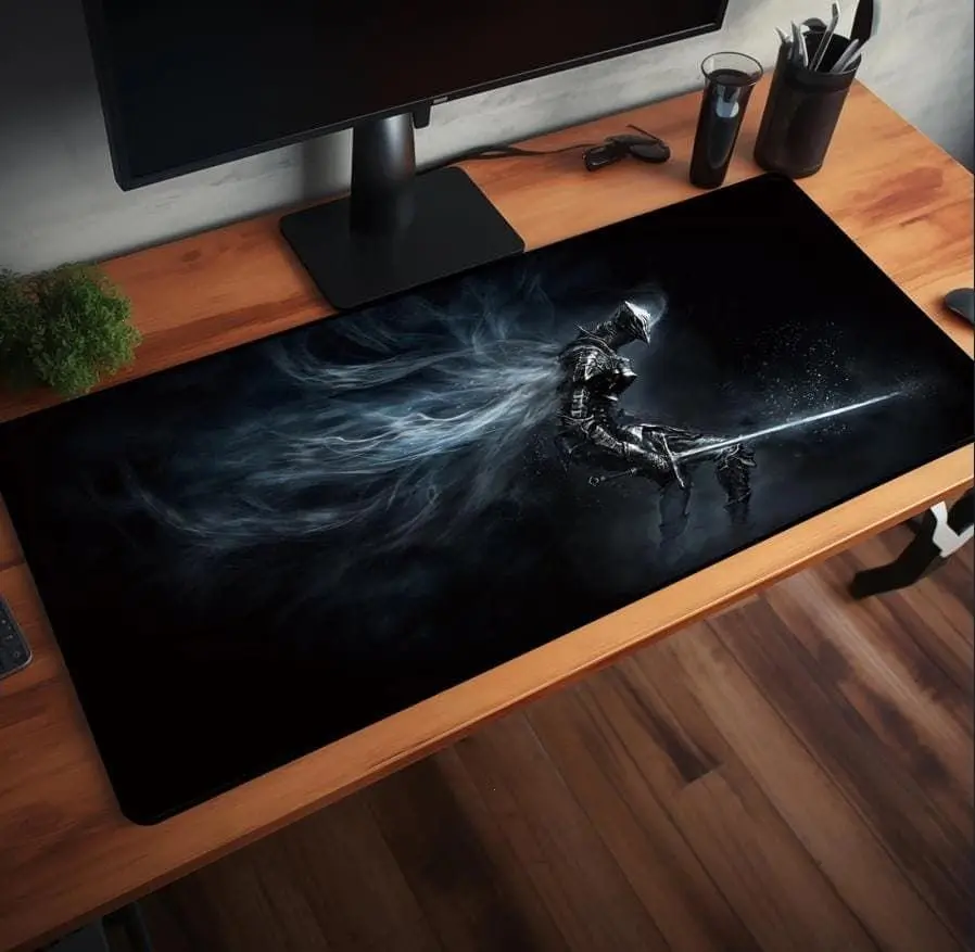 Dark Souls Mousepad Desk Mat, Gaming Play Mat - Desk Pad Mouse Mat for Gamers Who Love Desk Setup, PC Accessories, and Aesthetic Decor
