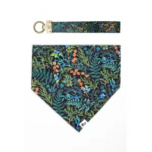 Magical Fern Forest Dog Bandana & Matching Keychain
