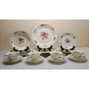 Wawel China Meissen Flower - Service For 4 - 20 Piece Dinner Set Made in Poland