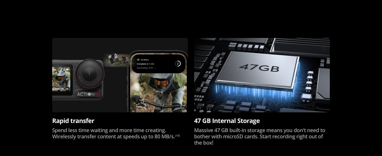 DJI Osmo Action 5 Pro Essential Combo, Waterproof Action Camera with 1/1.3" Sensor, 4K/120fps Video, Subject Tracking, Stabilization, Dual OLED Touchscreens, Ideal for Sports, Vlog