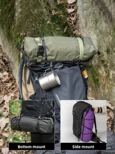 Ultra-Lightweight Backpack Expansion Bag, Modular Roll-Top Compression Storage, High-Strength Waterproof Outdoor Camping Bag