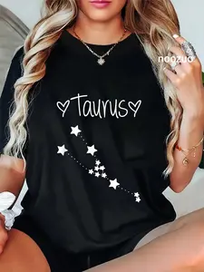 100% Cotton Taurus Zodiac Sign Horoscope Astrology April May Birthday T-Shirt