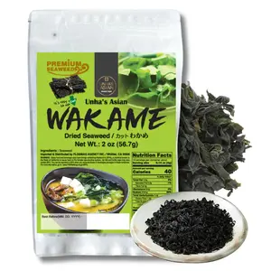 Korean Dried Wakame Seaweed Flakes | 2 oz | 100% Natural Sea Vegetable for Miso Soup, Salads, Cooking | Product of Korea