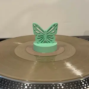Butterfly Turntable Spinner.  Spinning Butterfly for Vinyl Players!