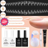 Short Oval 【Kit】16 Sizes-224 Pcs