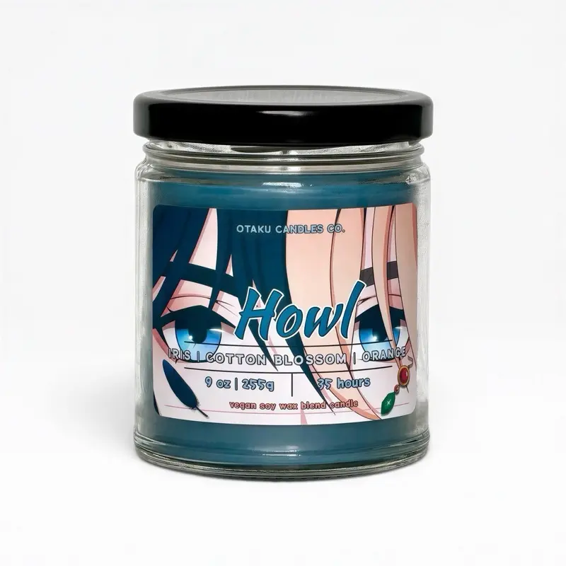 Howl Candle | Howl's Castle Anime Candle | Vegan Apricot Wax Candle