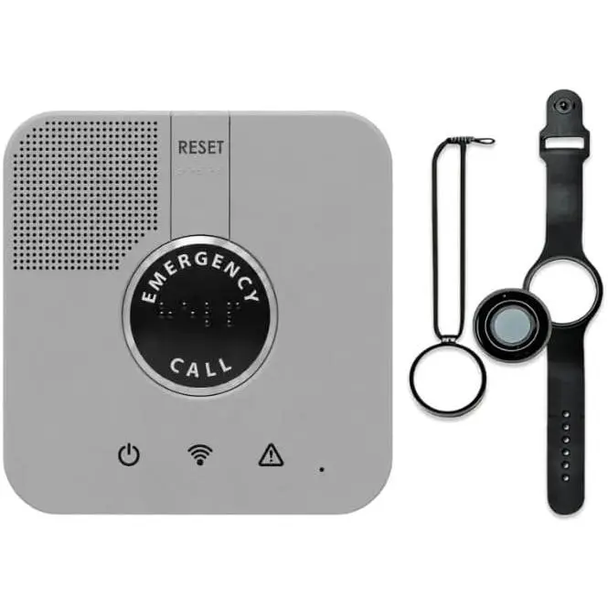 SafeLynk in-Home Cellular Alert System for Seniors | 24/7 U.S. Based Monitoring | Nationwide Dispatch Complete Care Package | 700 Ft Pendant Range
