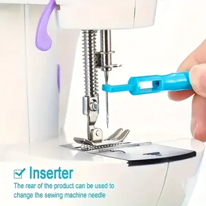 Senior Sewing Tool Threader, Home Sewing Machine Automatic Threader, Plastic Quick Needle Threader, Easy-Use Sewing Accessory, Sewing Supplies Crafts