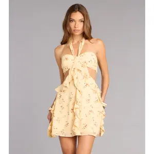 Sweet Heat Floral Chiffon Mini Dress