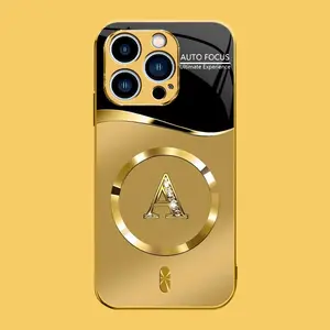 All-New Letter Design high-end MagSafe phone case，Suitable for iphone17/16/15/14/13/12，The pattern features a printed effect and is not 3D-dimensional.YM99
