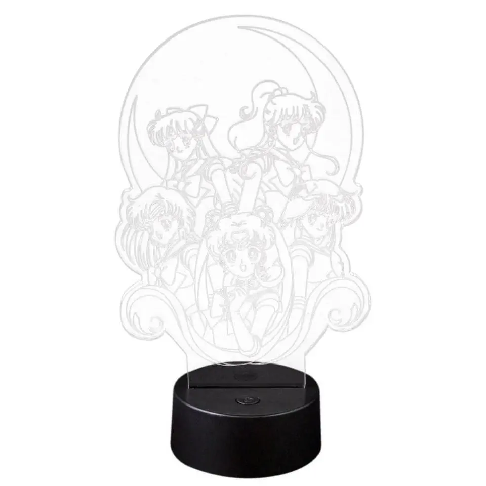 Sailor Moon Modern Acrylic LED Atmosphere Light, Home Light Decor, Room Decor for Bedroom Accent Lighting