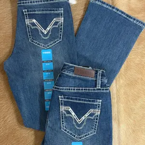 ROCK AND ROLL Medium Vintage Cowhide Scallop Emb. Riding BW4RD04778