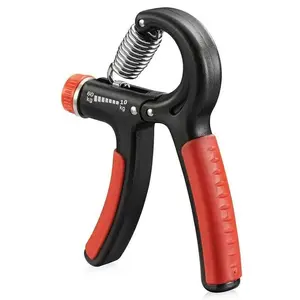 Hand Grip Strength Power Trainer Gripper Strengthener Adjustable Gym Exerciser with Stainless Steel Springs & Non-slip Rubber Handles