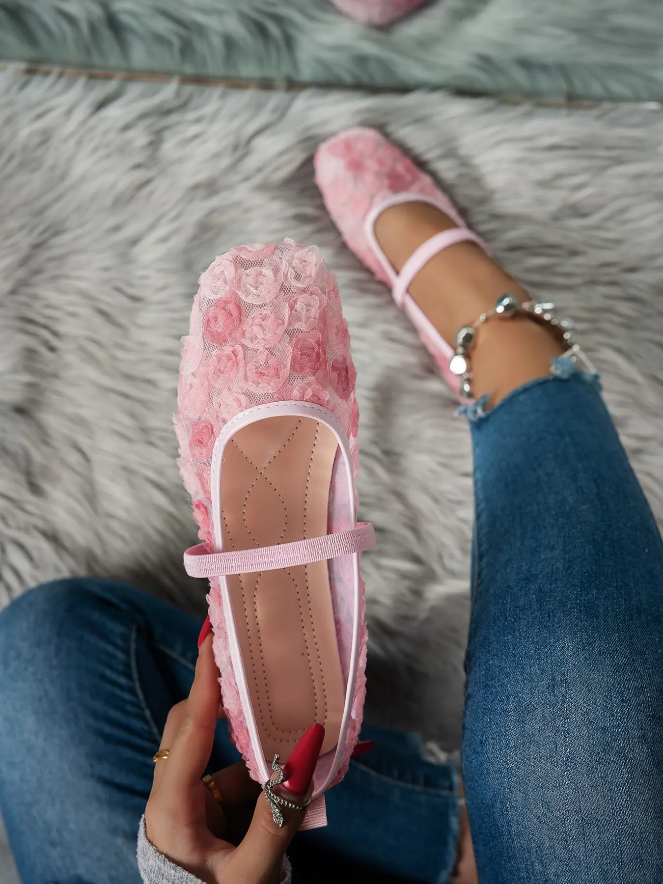 Women's Lightweight Breathable Comfort Flat Shoes, Home Commute Slip-On Single Shoe, Casual Daily Wear Footwear, Casual Summer Shoes