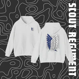 Attack On Titan Scout Regiment logo Unisex Cotton Menswear Womenswear Anime Lover Tee, Hoodie, Sweatshirt, gift for him, Gift For Her