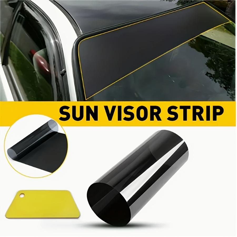 Fit Front Windshield Window Film - 5% Light Transmittance PVC UV Protection & Glare Reduction, Sun Shield & Heat Filtering Car Accessories for Most Vehicles, Tinted Appearance | Durable Adhesive