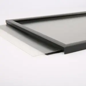 M&T Displays UCS245B181X7990 Slide In Poster Frame - 8.5x11 Inch Black Aluminum Photo, Picture, Certificate, Sign Holder - 10 Pack