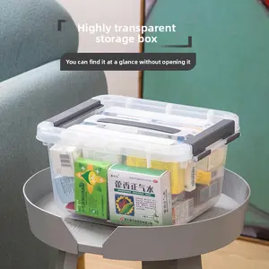 CHAHUA Storage Box Plastic Portable Transparent Storage Box Children's Toy Storage Box