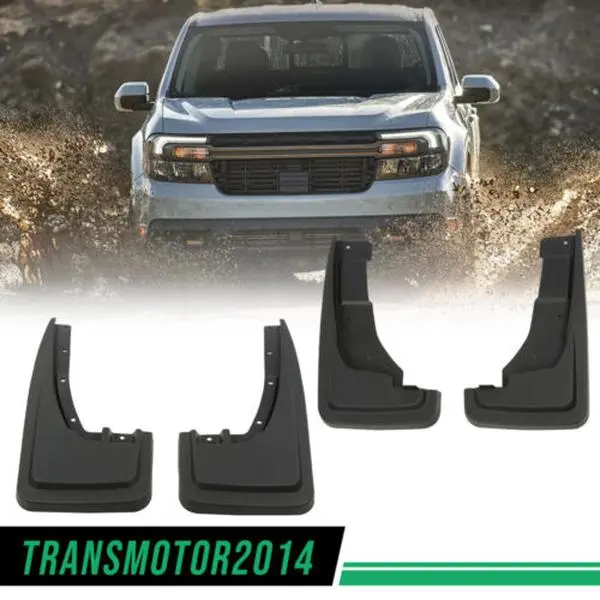 CROSSDESIGN Heavy Duty Front Mud Flaps Splash Guards, 4-Pieces DIY Install Car Exterior Accessories, Vehicle Mud Guards Compatible with Ford Maverick 2022-2023