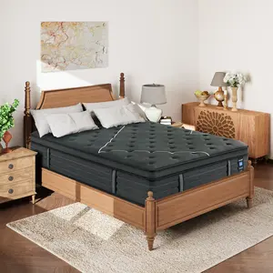 14 Inch Extra Firm Mattress, Hybrid, Firm Edge Support,Cool Sleep & Pressure Relief