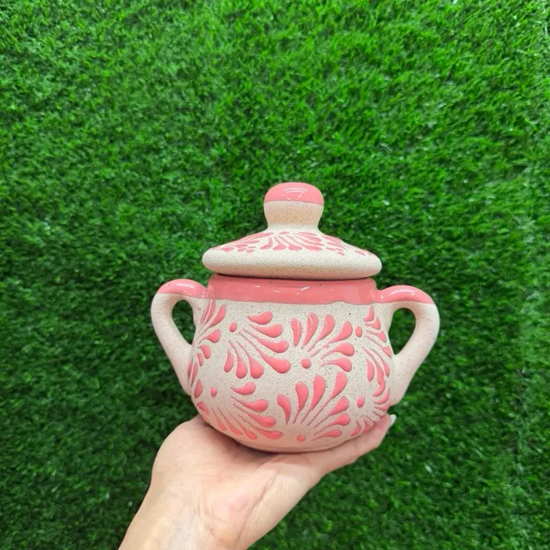 Azucarera Relieve Cielito Lindo, Arena Rosa (Set 1 Piece).