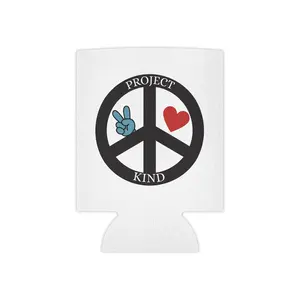Project Kind Peace Sign Can Cooler – "Be Good Do Good" Drink Koozie