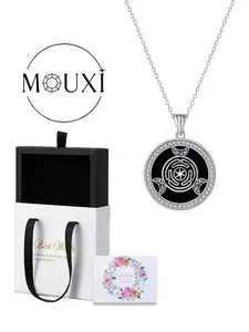 March Hecate Goddess Necklace, Wiccan Pagan Pendant Necklace, Retro Amulet Necklace, Women's Gift with Box, Copper Chain, All Seasons