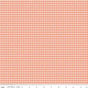 Fabric Riley Blake Basics Salmon 1/8" Ginghams by the Quarter Yard C440-SALMON