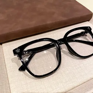 Fashion Black Frame Glasses for Women | Retro Polygon Eyewear | Lightweight Optical Frame