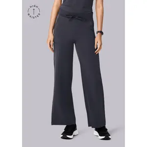 High Waisted Wide Leg Pewter